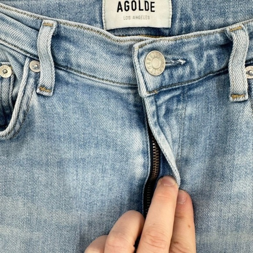 AGOLDE Los Angeles Denim Jeans Sophie Size 28 Light Wash High Rise Classic‎ - Picture 5 of 9